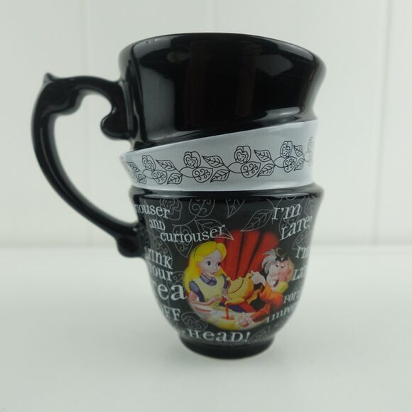 Disney Parks Alice In Wonderland Mug Triple Stacked "Drink Me" Tea Cup Mug - Picture 4 of 7